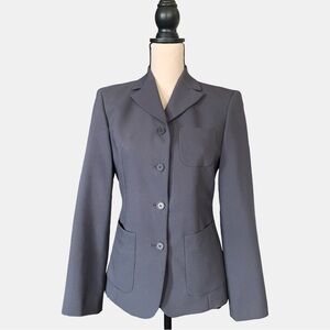 vintage united colors of benetton taglia 40 womens gray blazer jacket US 4